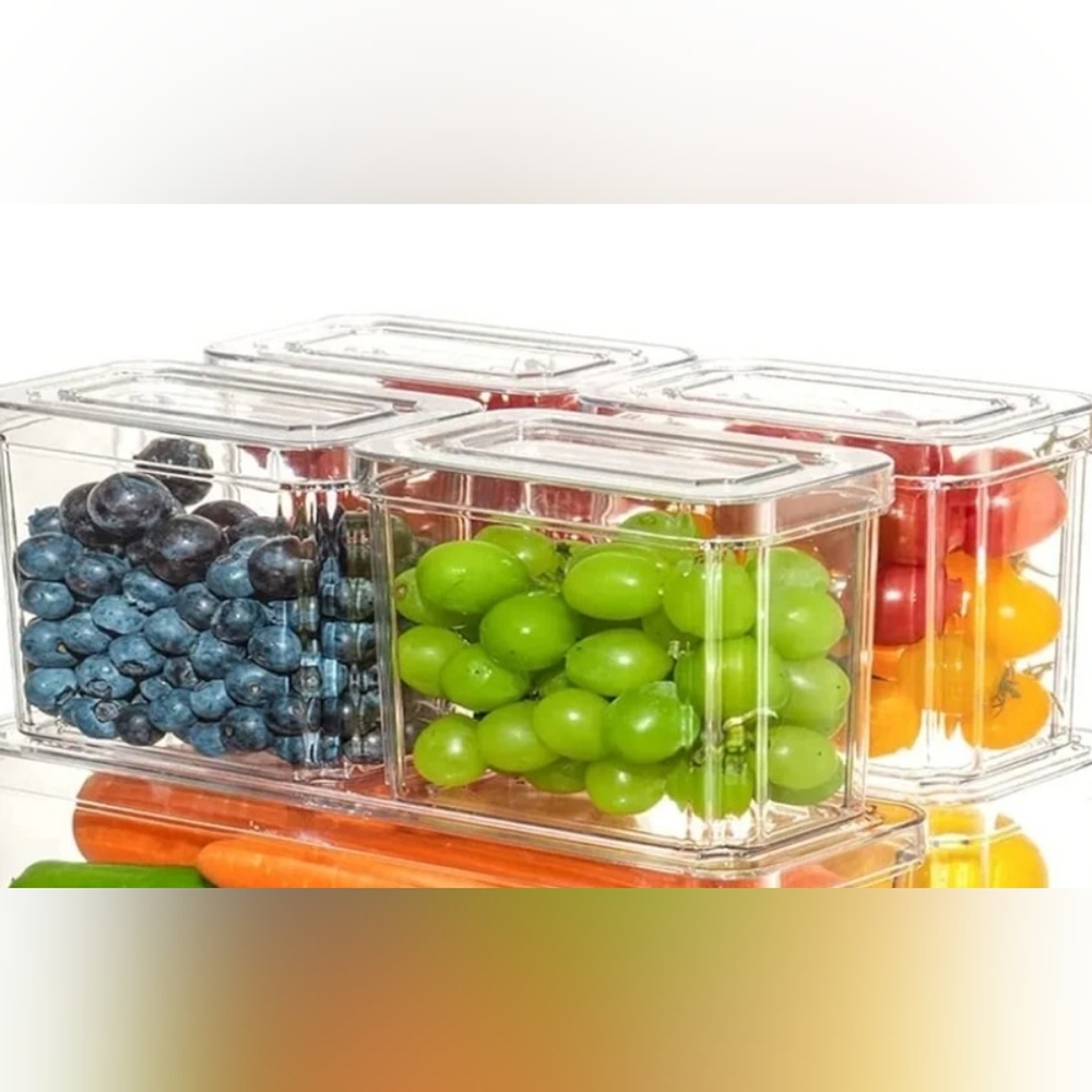 Clear Storage Containers- 4 Pack
